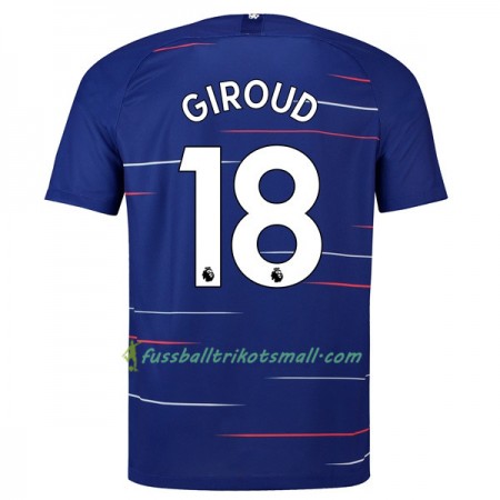 Günstige Fußballtrikots Chelsea Giroud 18 2018-2019 Kurzarm Heimtrikotsatz kaufen